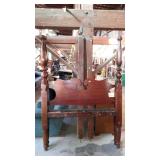 Antique Rope Bed, tall decor canopy type post