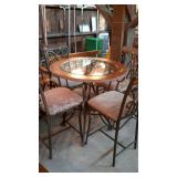 4-piece Bistro set - iron based 36" round table