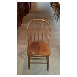 Spindle back side chair