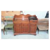 Sterling House Maple and Cherry dry sink with