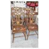 Set of lovely Boot Jack Back Chairs, decor