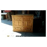 Pine Country Craft cupboard, neat piece having