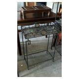 Home decor metal plant tray type stand, Asian