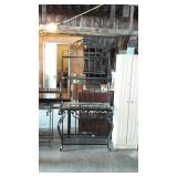 Bakers Rack, modern design with iron works frame