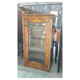 Flame Mahogany Book Case Cabinet, the door has
