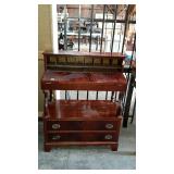 Look here, beautiful mahogany secretary desk, top
