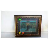 Framed and double matted Kunstler style picture