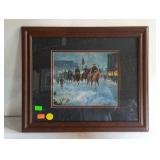 Framed and double matted Kunstler style "Winter