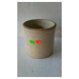 White crock, one gallon size - 7-1/2" diameter by