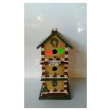 Three tier Christmas design bird house