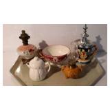 Misc - Williams-Sonoma footed bowl, mini oil