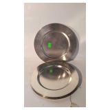 Silver plate, lot of 10 charger plates with
