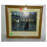 Kunstler print "The Palace Bar", framed & double