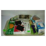 Miscellaneous tray lot, office supplies, first