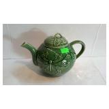 Tea Pot, World Market made in Portugal green