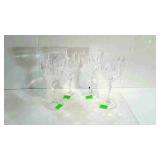 Set of 4 Waterford Crystal pedestal goblet