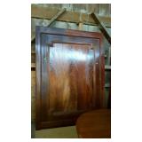 Look here, flame mahogany wall panel paneled trim