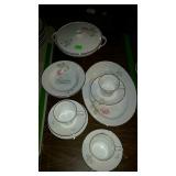 Crown Bavaria Fantasy china pieces, platter,