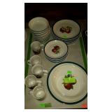 China Pearl Apples pattern, plates, bowls, mugs,