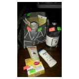 Bath and shower lot, oils, locations, etc in gift