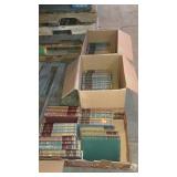 Three boxes of hardback books