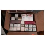 Box lot of player piano music rolls