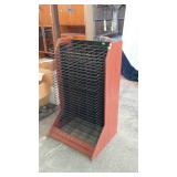 Commercial display rack, laminated wood sides