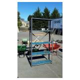 Metal shop storage shelf, 36 x 12 x 72" tall used