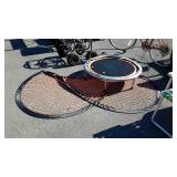 Exercise trampoline with safety net seller code