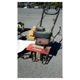 Dynamark flower garden type tiller, missing gas