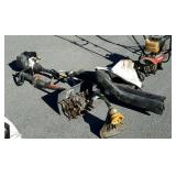 Ryobi 4 cycle weed eater with attachments,