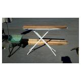 3 pine floor mold trim boards 9w x 53" long, plus