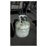 Propane tank 15lbs size and fills almost full
