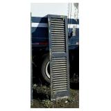 Single  wooden louvered shudder, 15 x 63" show