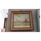 Print, "Morning Drive", framed - 11 x 10