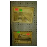 Two plaster wall plaques - one 9 x 7 "Gatun Locks