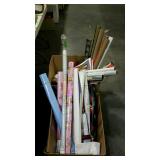 Misc, 2 box lots - wrapping paper and gift boxes -