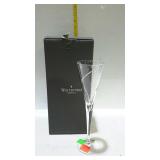 Waterford crystal champagne flute glass with box