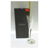 Waterford crystal champagne flute glass with box