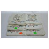 Cloth day napkins no Sunday, 33 x 33