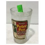 Derby Peter Pan glass peanut butter jar, colorful
