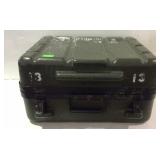 Army green storage travel case