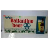 Advertising, Ballantine Beer has damage 36x15