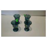 Four grapevine design goblets