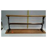 Rolled paper cutter mounted on board, 30" long -