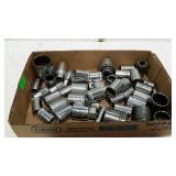 Tools - sockets box flat - few Craftsman, Husky,