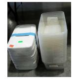 Stack of shoe boxes with lids