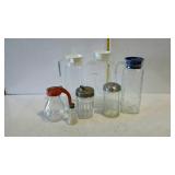 Kitchenware - syrup & sugar dispensers, shaker, &