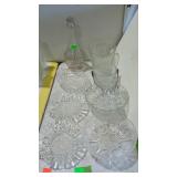 Glassware - bowls, ice buckets, decanter with