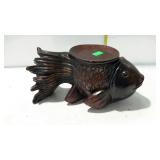 Home decor fish shaped pillar candle holder - 13"